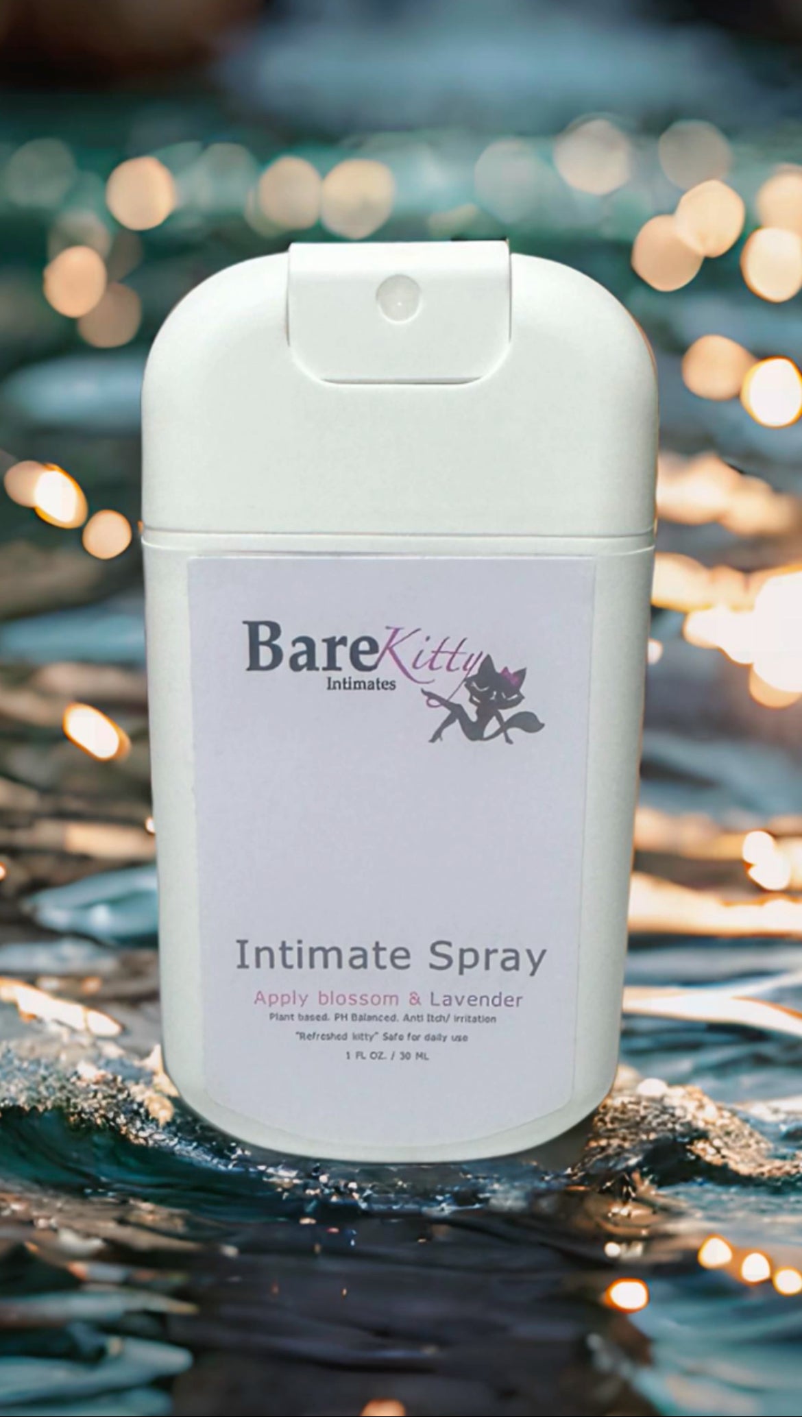 Apple Blossom Lavender Intimate Feminine Spray, Kitty wipes included| 1oz